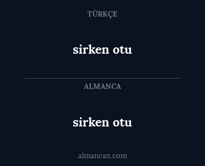 sirken otu - sirken otu