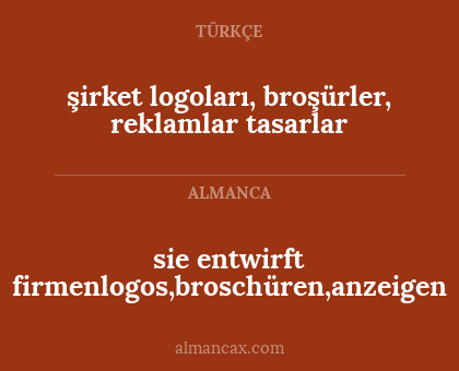 şirket logoları, broşürler, reklamlar tasarlar - sie entwirft firmenlogos,broschüren,anzeigen