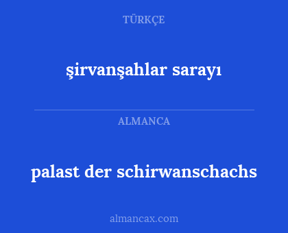 şirvanşahlar sarayı - palast der schirwanschachs