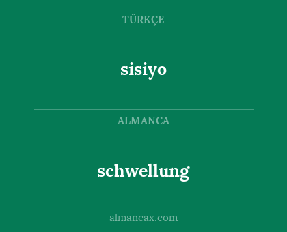 schwellung - sisiyo
