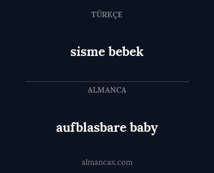 sisme bebek - aufblasbare baby