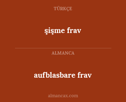 aufblasbare frav - şişme frav