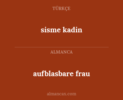 sisme kadin - aufblasbare frau