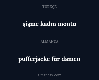 pufferjacke für damen - şişme kadın montu