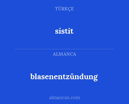 sistit - blasenentzündung