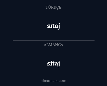 sitaj - sıtaj