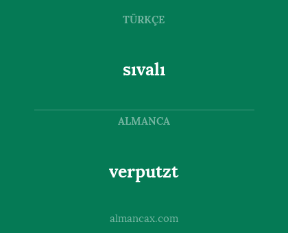 sıvalı - verputzt