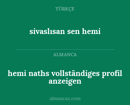 hemi naths vollständiges profil anzeigen - sivaslısan  sen   hemi