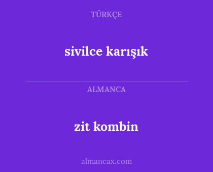 sivilce karışık - zit kombin