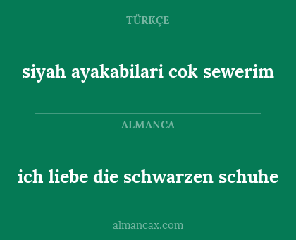siyah ayakabilari cok sewerim - ich liebe die schwarzen schuhe