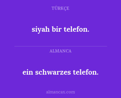 siyah bir telefon. - ein schwarzes telefon.