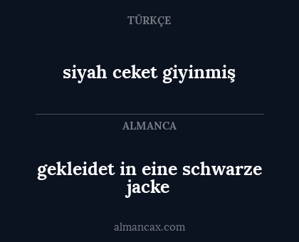 gekleidet in eine schwarze jacke - siyah ceket giyinmiş