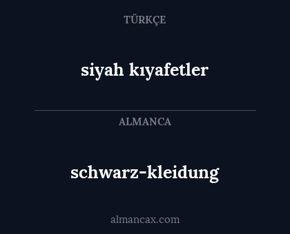 schwarz-kleidung - siyah kıyafetler