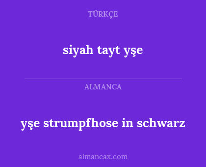 yşe strumpfhose in schwarz - siyah tayt yşe