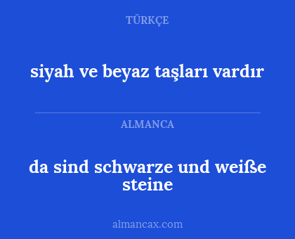 siyah ve beyaz taşları vardır - da sind schwarze und weiße steine