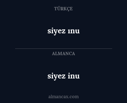 siyez inu - siyez ınu