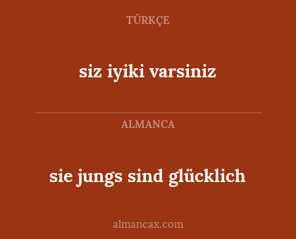 sie jungs sind glücklich - siz iyiki varsiniz