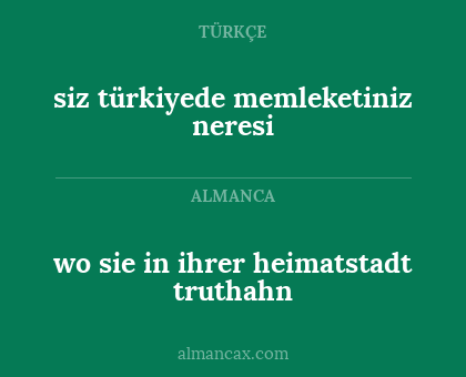 wo sie in ihrer heimatstadt truthahn - siz türkiyede memleketiniz neresi