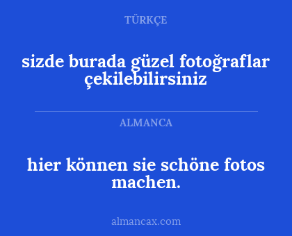 hier können sie schöne fotos machen. - sizde burada güzel fotoğraflar çekilebilirsiniz