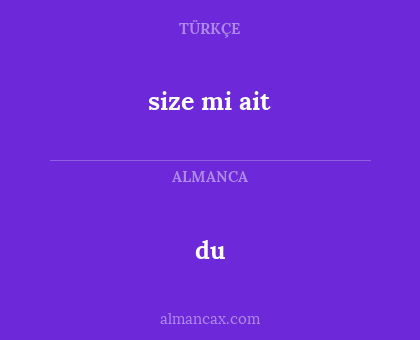 du - size mi ait