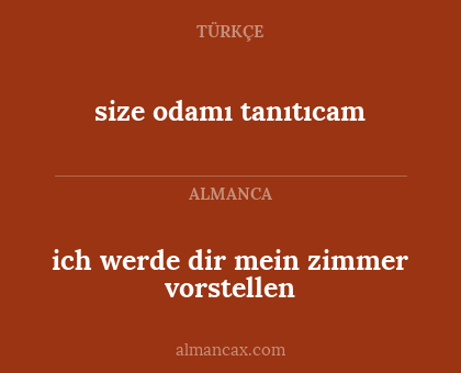 size odamı tanıtıcam - ich werde dir mein zimmer vorstellen