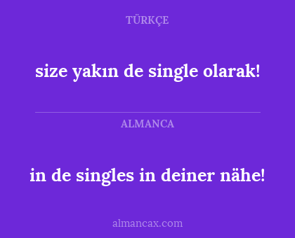size yakın de single olarak! - in de singles in deiner nähe!