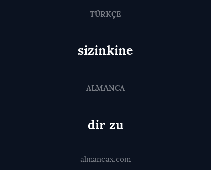 sizinkine - dir zu