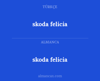 skoda felicia - skoda felicia