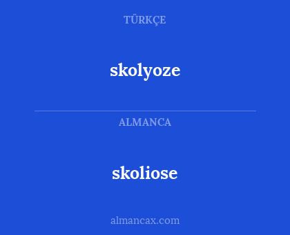 skoliose - skolyoze