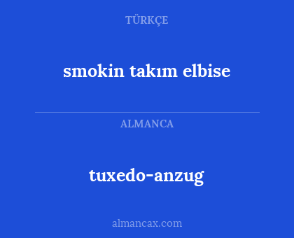 smokin takım elbise - tuxedo-anzug