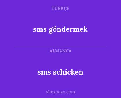 sms göndermek - sms schicken