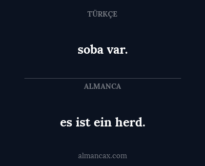 soba var. - es ist ein herd.