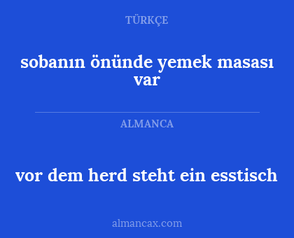 vor dem herd steht ein esstisch - sobanın önünde yemek masası var