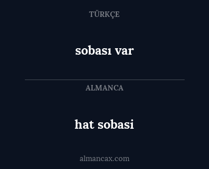 hat sobasi - sobası var