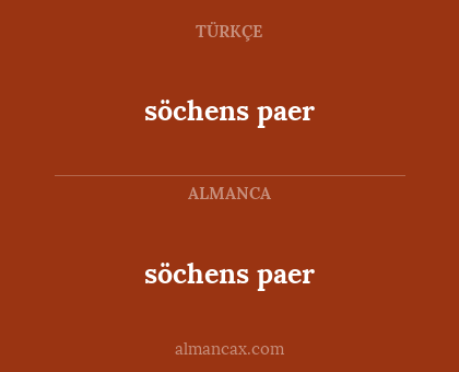 söchens paer - söchens paer