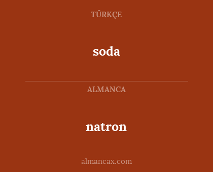 soda - natron