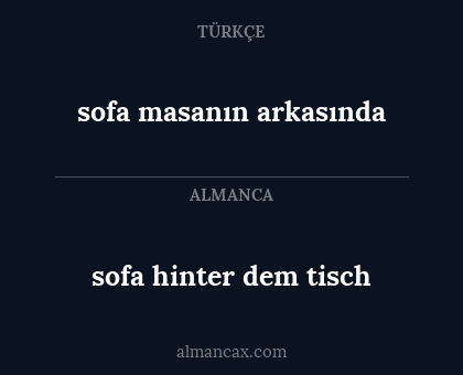 sofa hinter dem tisch - sofa masanın arkasında