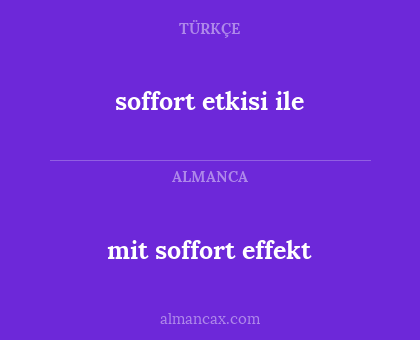 mit soffort effekt - soffort etkisi ile