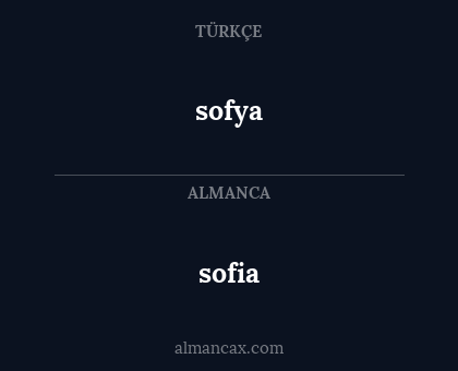 sofia - sofya