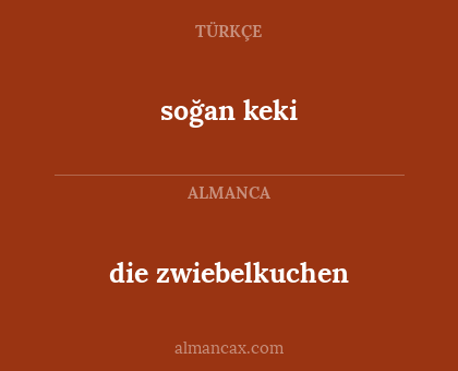die zwiebelkuchen - soğan keki