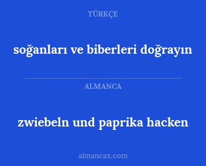 soğanları ve biberleri doğrayın - zwiebeln und paprika hacken