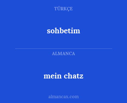 sohbetim - mein chatz