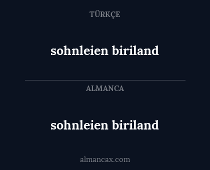 sohnleien biriland - sohnleien biriland