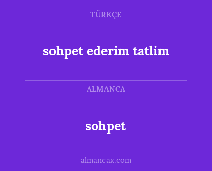 sohpet ederim tatlim - sohpet