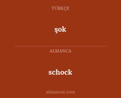 schock - şok
