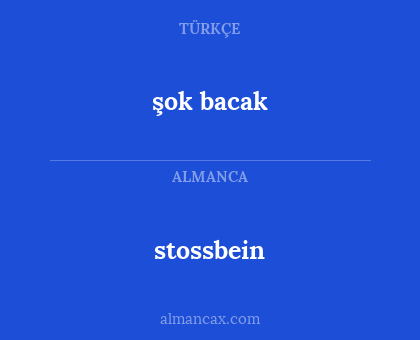 stossbein - şok bacak