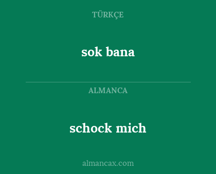 schock mich - sok bana