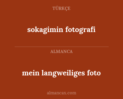 mein langweiliges foto - sokagimin fotografi