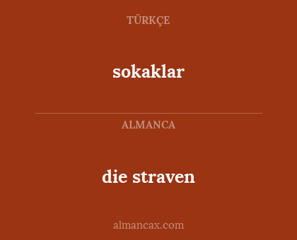 die straven - sokaklar