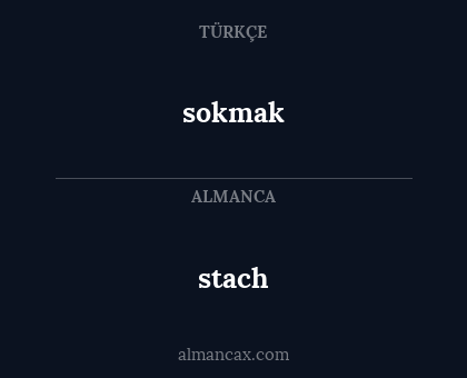 stach - sokmak
